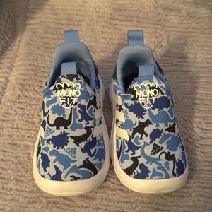 adidas | Shoes | Adidas Kids 7k Mono Fit Slip On Shoes Blue Dinosaur Print  Nwot | Poshmark